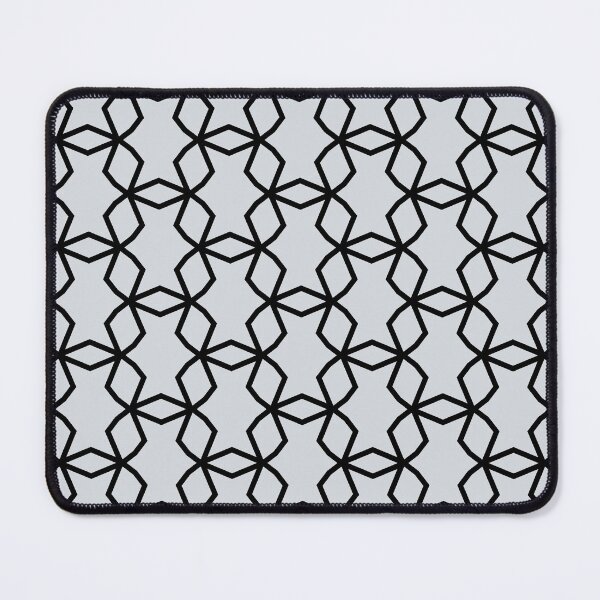 Artikelvorschau, Black and Pale Gray Geometric Shape Mosaic Pattern Pairs Dulux 2022 Popular Colour Frosted Steel entworfen und verkauft von ColorOfTheYears.