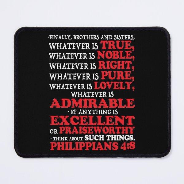 Item preview, Philippians 4:8 designed and sold by plushism.
