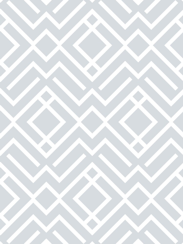 Thumbnail 3 von 3, Tuch, Pale Gray and White Chevron Diamond Shape Pattern Pairs Dulux 2022 Popular Colour Frosted Steel designt und verkauft von ColorOfTheYears.
