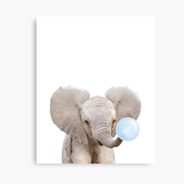 Cortina de ducha para baño con diseño de animales de dibujos animados de  acuarela para niños África Elefante jugando agua de burbujas azul agua