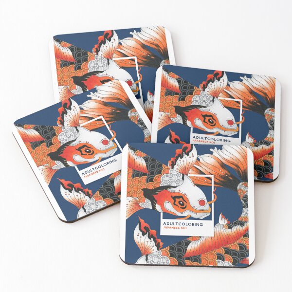 Item preview, Japanese Red Koi Art Print designed and sold by Eva Vincent.