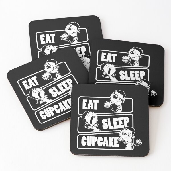 Item preview, Eat Sleep Cupcake Repeat - Cupcakes lover design designed and sold by theodoros20.