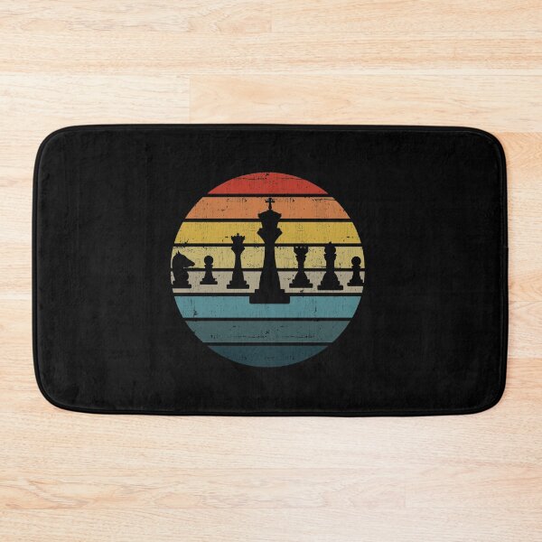 Item preview, Chess Silhouette On A Distressed Retro Sunset design designed and sold by theodoros20.