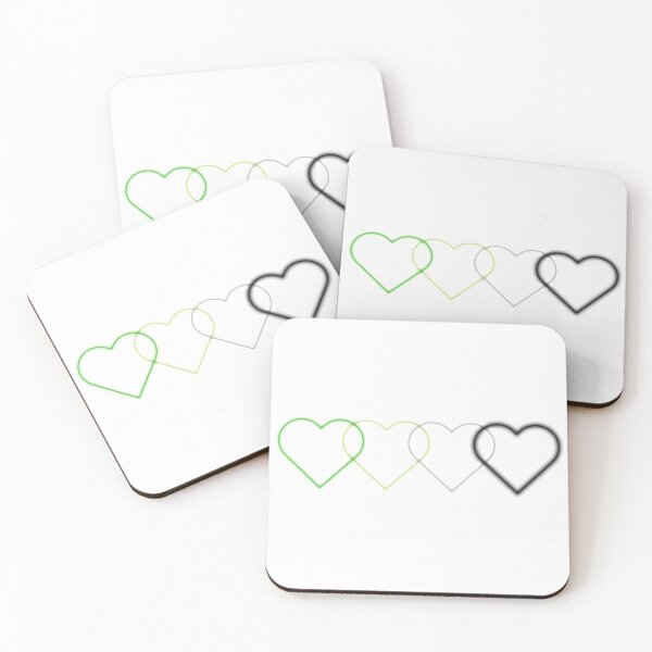 Item preview, Subtle Aro Hearts Flag designed and sold by hclliish.