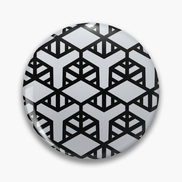 Artikelvorschau, Black and Pale Gray Geometric Shape Tile Pattern 2 Pairs Dulux 2022 Popular Colour Frosted Steel entworfen und verkauft von ColorOfTheYears.