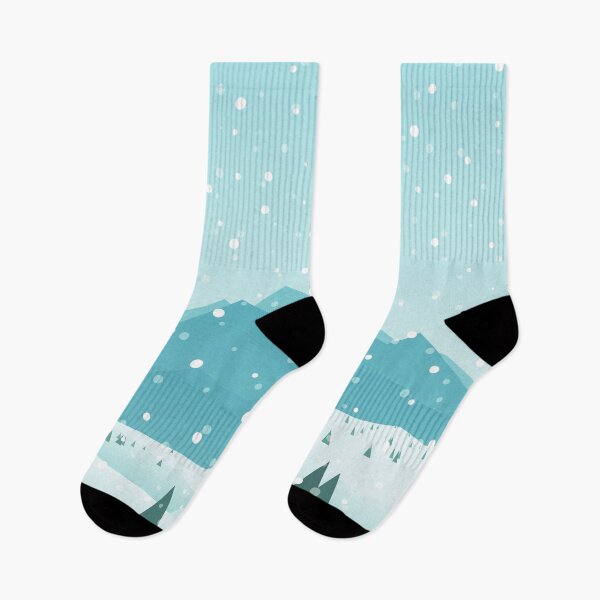 Item preview, panoramic snowing illutration designed and sold by jassine11.