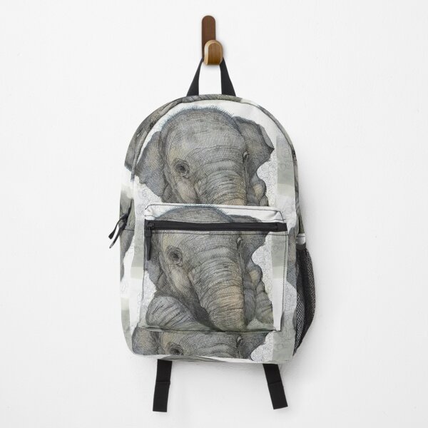 Item preview, The Portrait of a Cute Baby Elephant designed and sold by LanLanGallery.