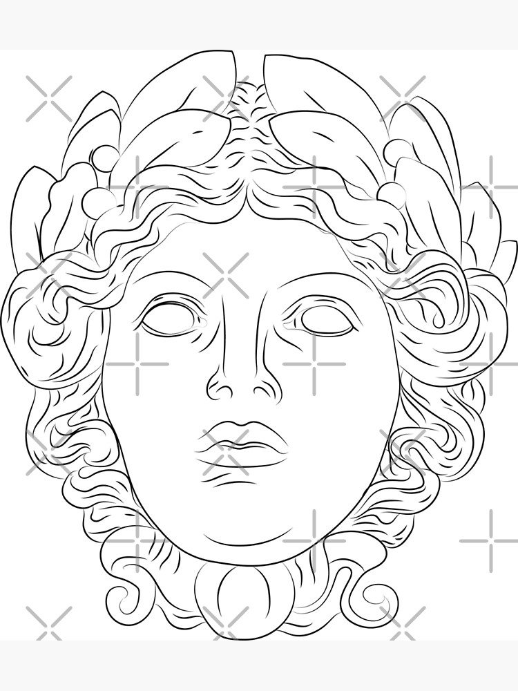 "Statue head " Poster for Sale by RooneyToon Redbubble