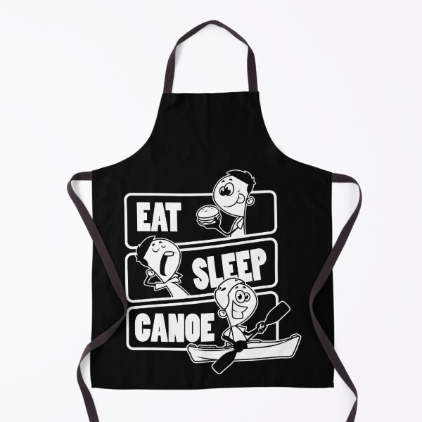 Item preview, Eat Sleep Canoe Repeat - Outrigger Canoe Kayaking print designed and sold by theodoros20.