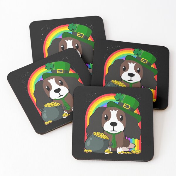 Item preview, Charles Rainbow Irish Clover St Patrick Day Dog Gift graphic designed and sold by theodoros20.
