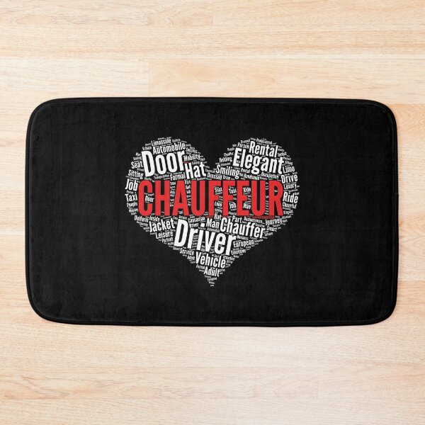 Item preview, Chauffeur Job Driver Heart Shape Word Cloud Design print designed and sold by theodoros20.