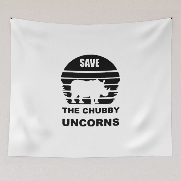 Item preview, Save animal unicorns chubby rino rhinoceros wilderness nature love Premium Apparel Funny Holiday Xmas designed and sold by DesignByHeartUK.