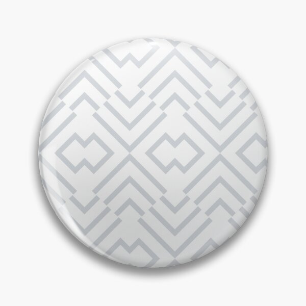 Item preview, Pale Gray and White Art Deco Shape Pattern Pairs Dulux 2022 Popular Colour Frosted Steel designed and sold by ColorOfTheYears.