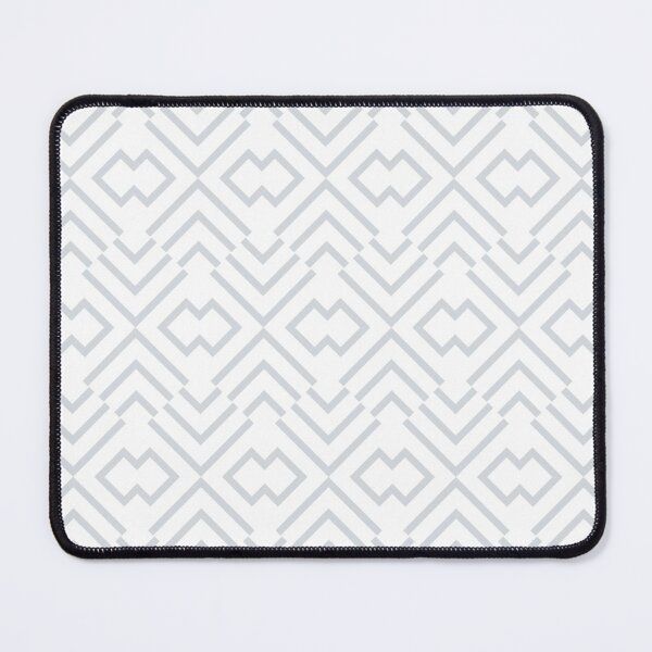 Item preview, Pale Gray and White Art Deco Shape Pattern Pairs Dulux 2022 Popular Colour Frosted Steel designed and sold by ColorOfTheYears.