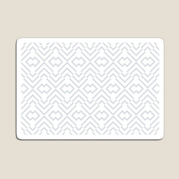 Item preview, Pale Gray and White Art Deco Shape Pattern Pairs Dulux 2022 Popular Colour Frosted Steel designed and sold by ColorOfTheYears.