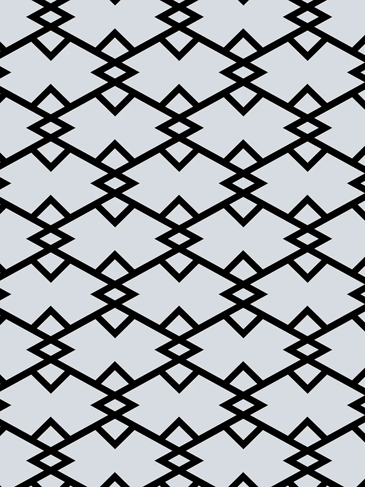 Thumbnail 6 von 6, Premium Oversized Pullover, Black and Pale Gray Tessellation Line Pattern 22 Pairs Dulux 2022 Popular Colour Frosted Steel designt und verkauft von ColorOfTheYears.