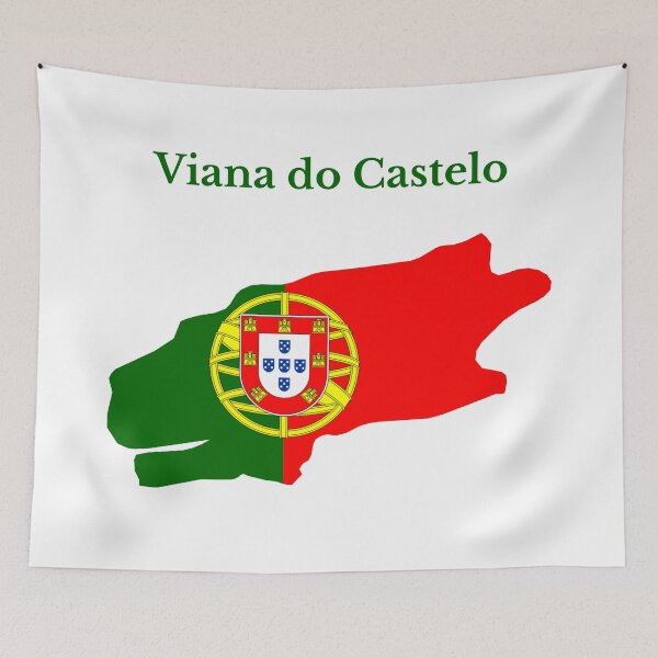 Item preview, Viana do Castelo District Map Design, Portugal. designed and sold by marosharaf.