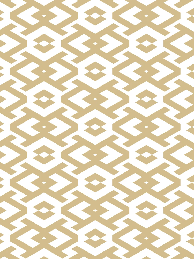 Thumbnail 6 von 6, Premium Oversized Pullover, Brown and White Art Deco Geometric Shape Pattern Pairs Dulux 2022 Popular Colour Golden Cookie designt und verkauft von ColorOfTheYears.