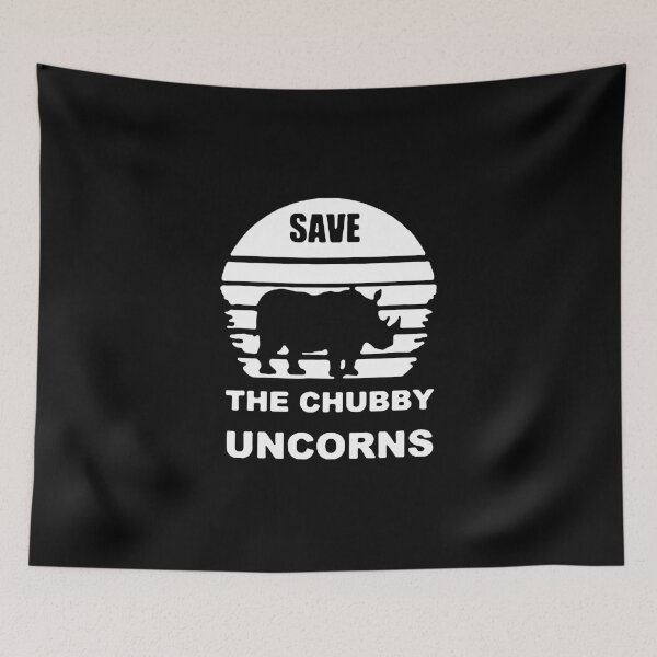Item preview, Save animal unicorns chubby rino rhinoceros wilderness nature love Premium Apparel Funny Holiday Xmas designed and sold by DesignByHeartUK.