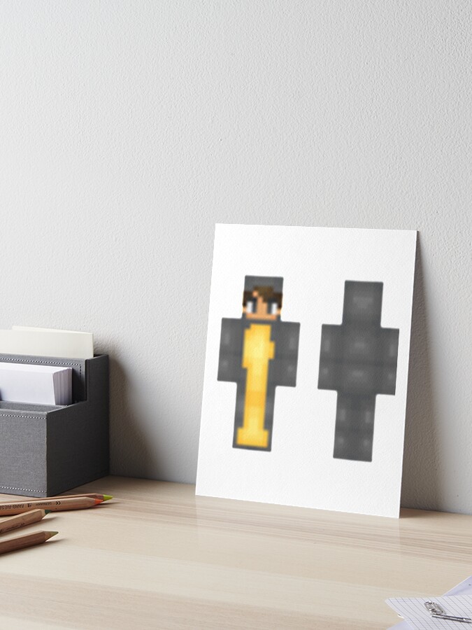 Sapnap Minecraft Skin Sticker Art Board Print for Sale by