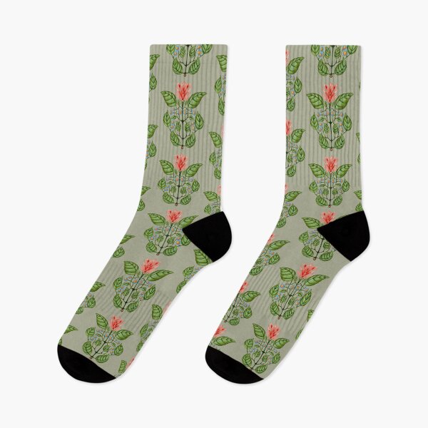 Item preview, Good Morning Mr. Hoffmann - Pattern / olive sprig background designed and sold by Colette van der Wal.