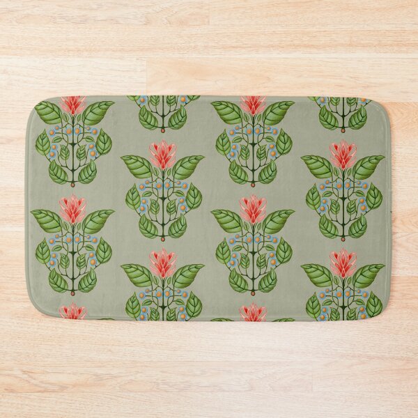 Item preview, Good Morning Mr. Hoffmann - Pattern / olive sprig background designed and sold by Colette van der Wal.