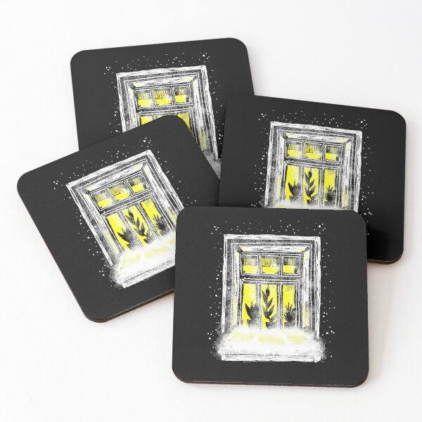 Item preview, A winter window with a bright light. Christmas and new year drawing designed and sold by LenaSfinks.