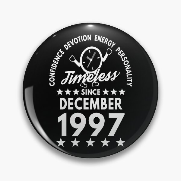 Item preview, December Birthday Timeless Person - 1997 - White Text designed and sold by MoonsmileProd.