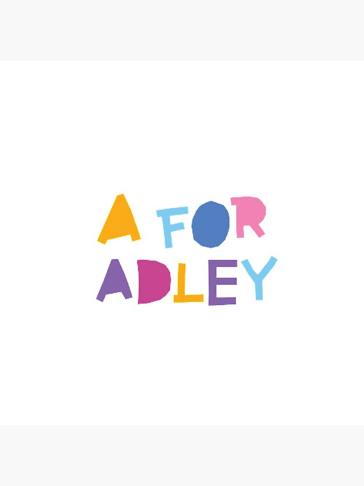 "a for adley" Pin for Sale by redmii Redbubble