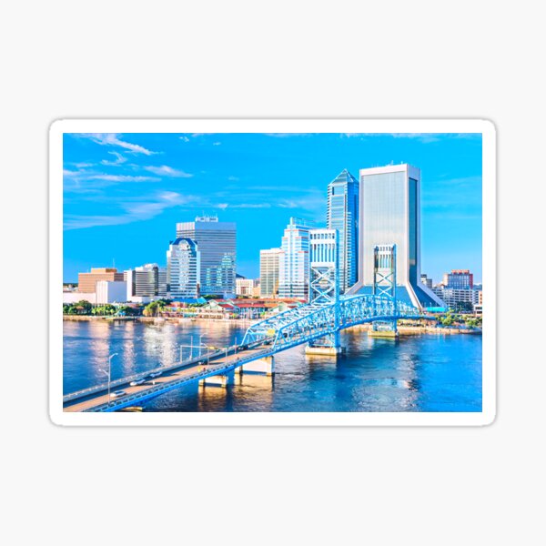 Yellow Vintage Decal Sticker Souvenir Skateboard Laptop Jacksonville Florida Birdge Yellow Vintage Decal Sticker Souvenir Skateboard Laptop Jacksonville Florida Birdge