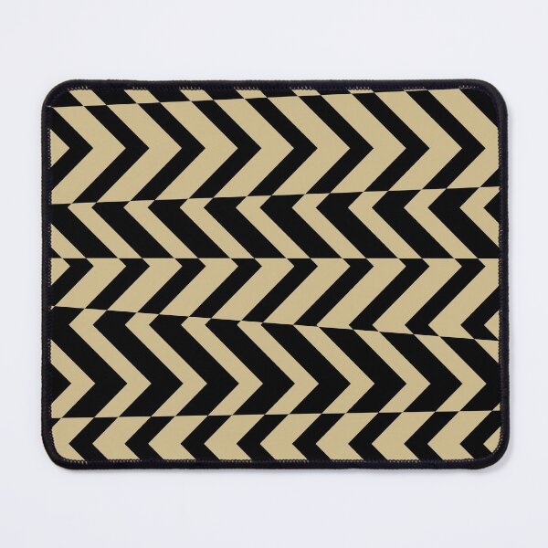 Item preview, Black and Brown Chevron Horizontal Stripe Pattern Pairs Dulux 2022 Popular Colour Golden Cookie designed and sold by ColorOfTheYears.