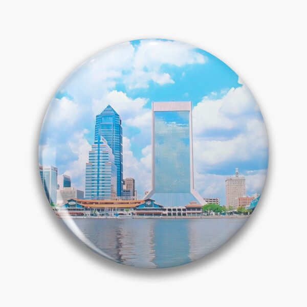 Artikelvorschau, Skyline von Jacksonville, Florida entworfen und verkauft von Sofia-Draws.