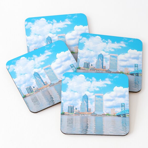 Item preview, Jacksonville Skyline Florida designed and sold by Sofia-Draws.