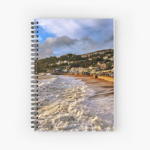 Ventnor Beach Surf Spiral Notebook