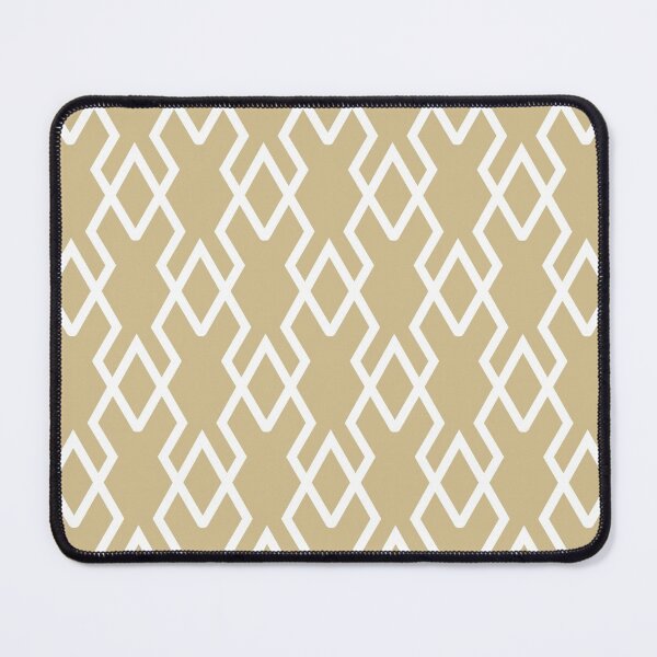Artikelvorschau, Golden Brown and White Tessellation Line Pattern 19 Pairs Dulux 2022 Popular Colour Golden Cookie entworfen und verkauft von ColorOfTheYears.