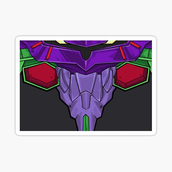 Evangelion UNIT 01 Mask (Neon Genesis evangelion) Sticker