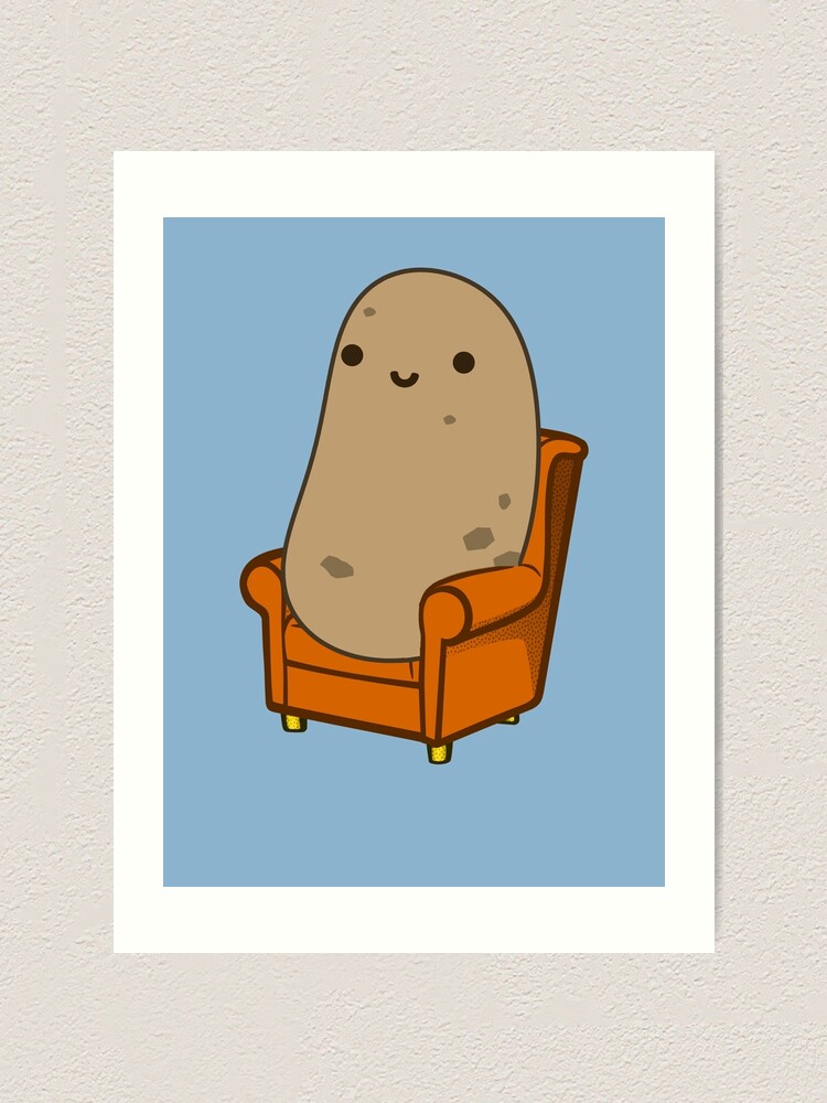 "Cute Couch Potato" Art Print by Daytone Redbubble