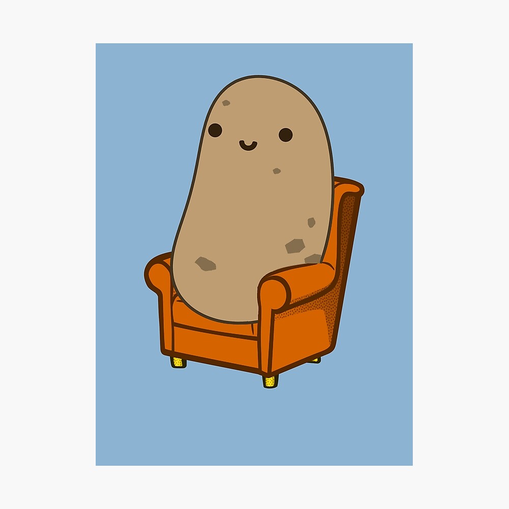 Cute Couch Potato" Poster for Sale by Daytone | Redbubble