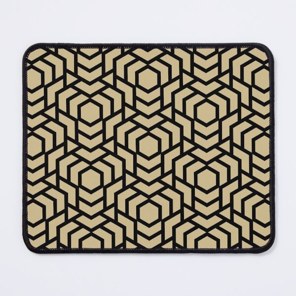 Item preview, Black and Golden Brown Tessellation Line Pattern 38 Pairs Dulux 2022 Popular Colour Golden Cookie designed and sold by ColorOfTheYears.