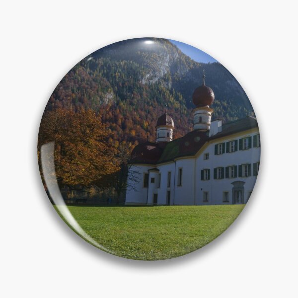 Item preview, Autumn St Bartholomew's Church Am Königsee designed and sold by rawshutterbug.