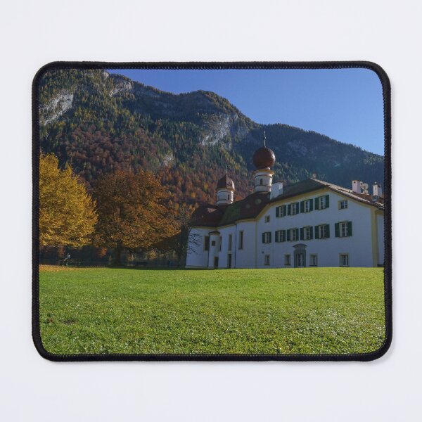 Item preview, Autumn St Bartholomew's Church Am Königsee designed and sold by rawshutterbug.