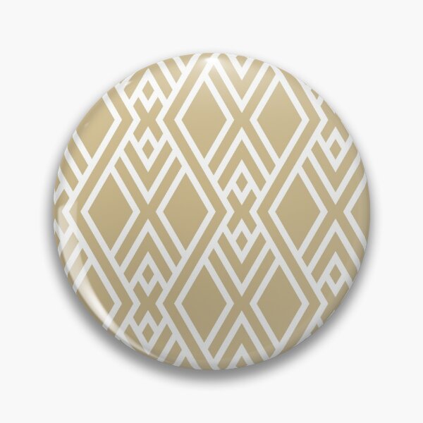 Item preview, Golden Brown and White Tessellation Line Pattern 39 Pairs Dulux 2022 Popular Colour Golden Cookie designed and sold by ColorOfTheYears.