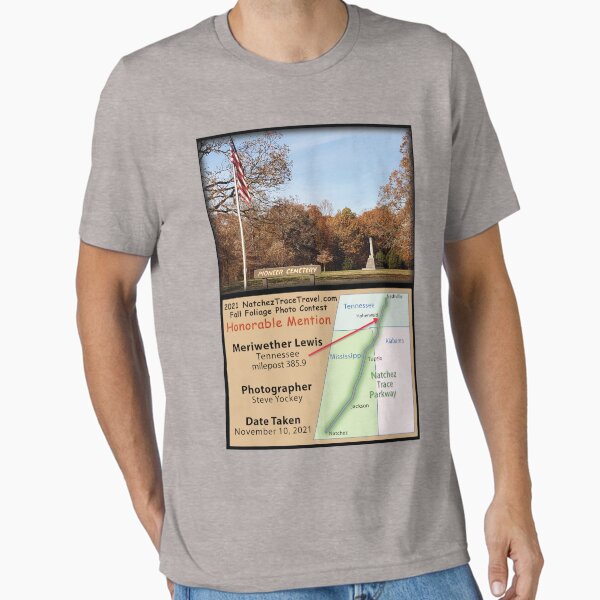 Item preview, Honorable Mention - 2021 Fall Foliage Photo Contest - Pioneer Cemetery at Meriwether Lewis designed and sold by natcheztrace.