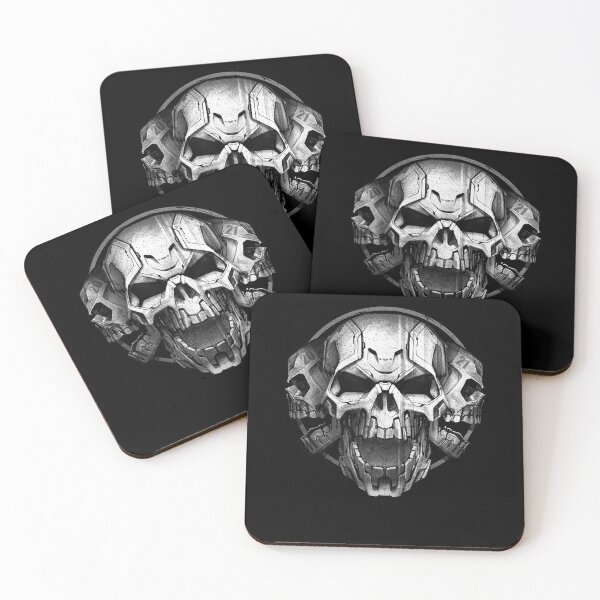 Artikelvorschau, 3 Schädel Böse Totenköpfe Modern Skulls Geschenk entworfen und verkauft von FD-Design.