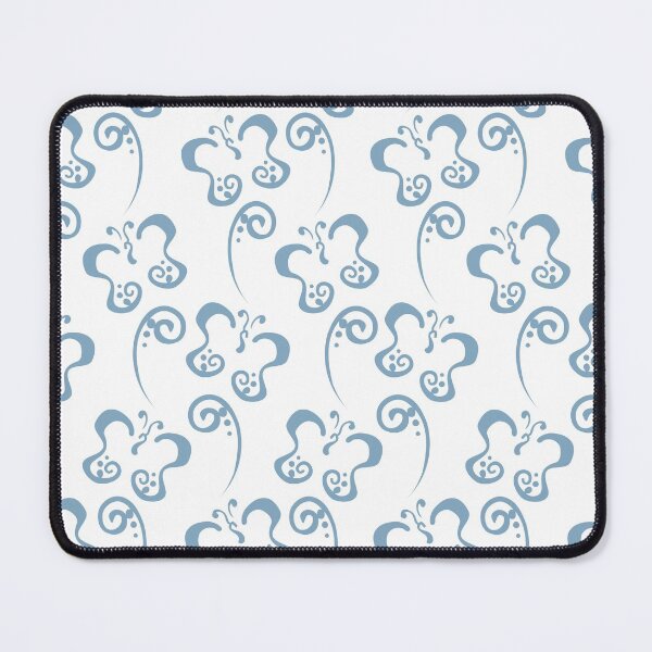 Item preview, Blue and White Butterfly and Scroll Pattern Pairs Dulux 2022 Popular Colour Sky View designed and sold by ColorOfTheYears.