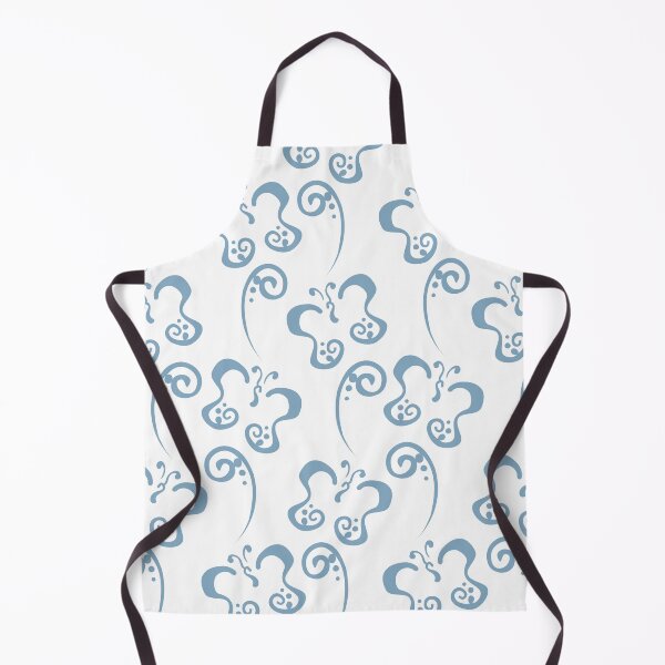 Item preview, Blue and White Butterfly and Scroll Pattern Pairs Dulux 2022 Popular Colour Sky View designed and sold by ColorOfTheYears.