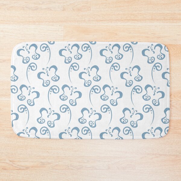 Item preview, Blue and White Butterfly and Scroll Pattern Pairs Dulux 2022 Popular Colour Sky View designed and sold by ColorOfTheYears.