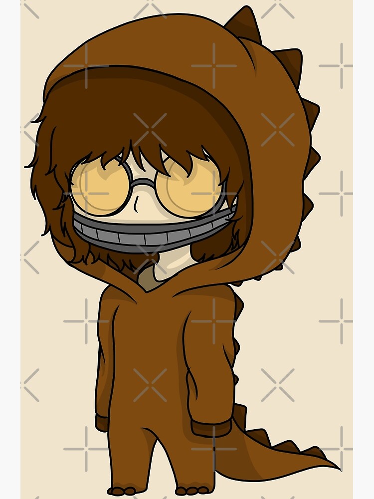 hoodie dinosaur chibi - Creepypasta - Posters and Art Prints