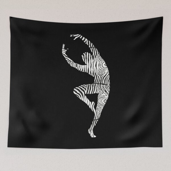 Item preview, LYRICAL BALLET - ZEBRA TEXTURE - MALE DANCER SILHOUETTE designed and sold by KoolDsignsDANCE.