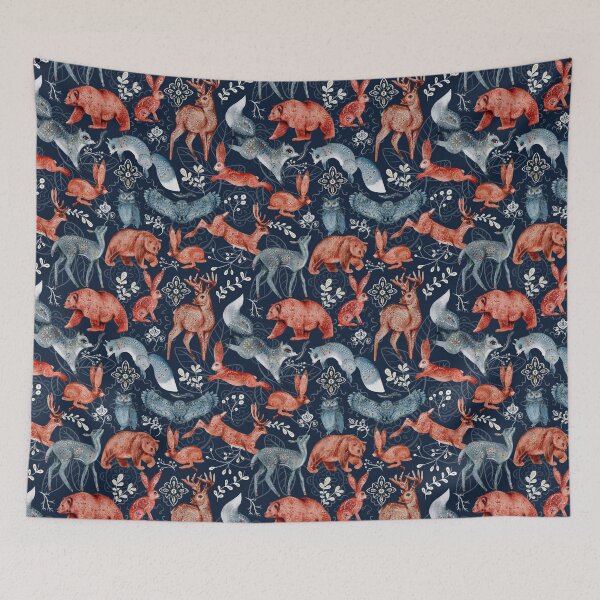 Item preview, Nordic Woodland Folk Art designed and sold by Art Sage.